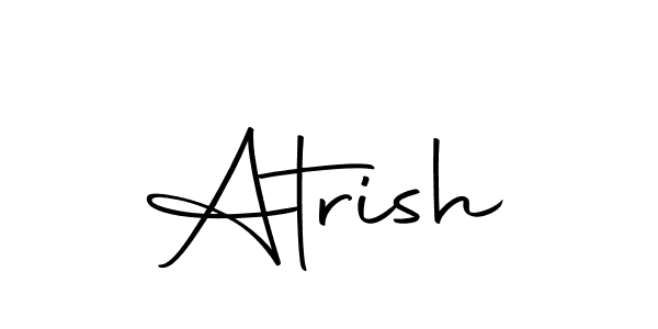 You should practise on your own different ways (Autography-DOLnW) to write your name (Atrish) in signature. don't let someone else do it for you. Atrish signature style 10 images and pictures png