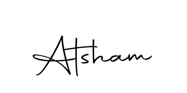 Make a beautiful signature design for name Atsham. Use this online signature maker to create a handwritten signature for free. Atsham signature style 10 images and pictures png