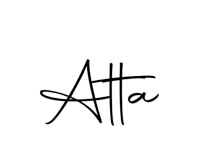 How to make Atta name signature. Use Autography-DOLnW style for creating short signs online. This is the latest handwritten sign. Atta signature style 10 images and pictures png