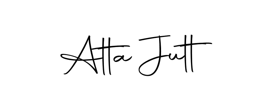 if you are searching for the best signature style for your name Atta Jutt. so please give up your signature search. here we have designed multiple signature styles  using Autography-DOLnW. Atta Jutt signature style 10 images and pictures png