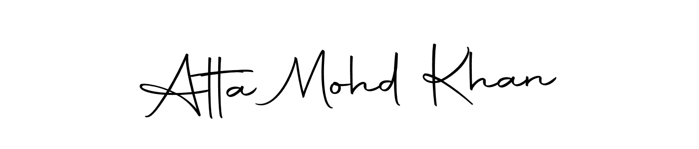 Design your own signature with our free online signature maker. With this signature software, you can create a handwritten (Autography-DOLnW) signature for name Atta Mohd Khan. Atta Mohd Khan signature style 10 images and pictures png