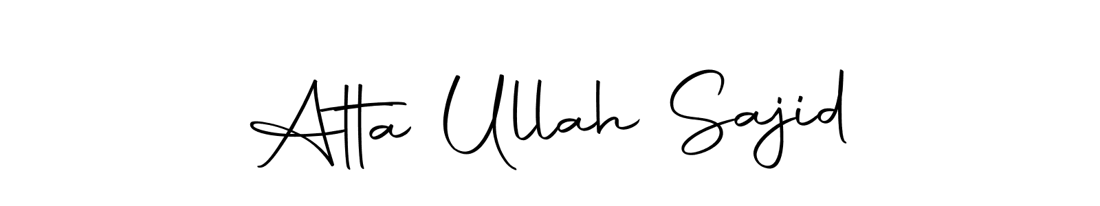 Similarly Autography-DOLnW is the best handwritten signature design. Signature creator online .You can use it as an online autograph creator for name Atta Ullah Sajid. Atta Ullah Sajid signature style 10 images and pictures png