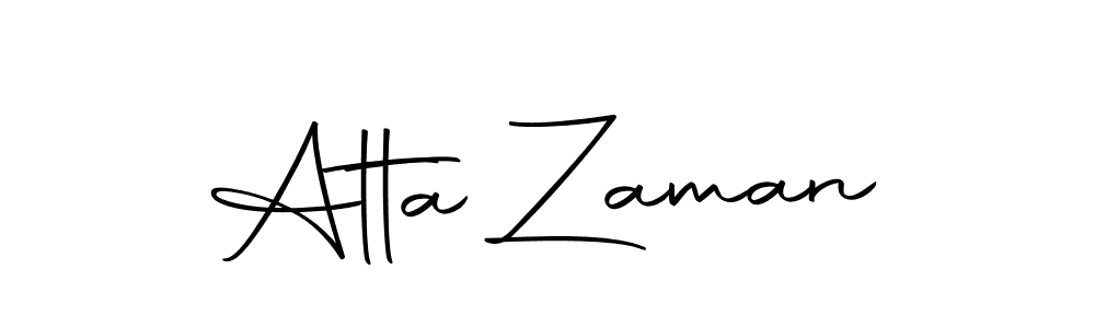 Use a signature maker to create a handwritten signature online. With this signature software, you can design (Autography-DOLnW) your own signature for name Atta Zaman. Atta Zaman signature style 10 images and pictures png