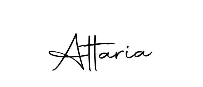 You should practise on your own different ways (Autography-DOLnW) to write your name (Attaria) in signature. don't let someone else do it for you. Attaria signature style 10 images and pictures png