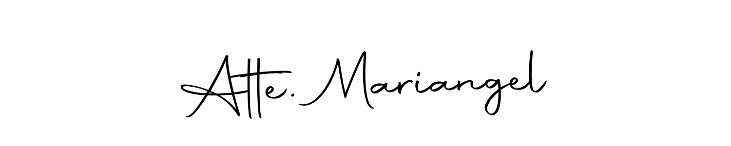 Also we have Atte. Mariangel name is the best signature style. Create professional handwritten signature collection using Autography-DOLnW autograph style. Atte. Mariangel signature style 10 images and pictures png