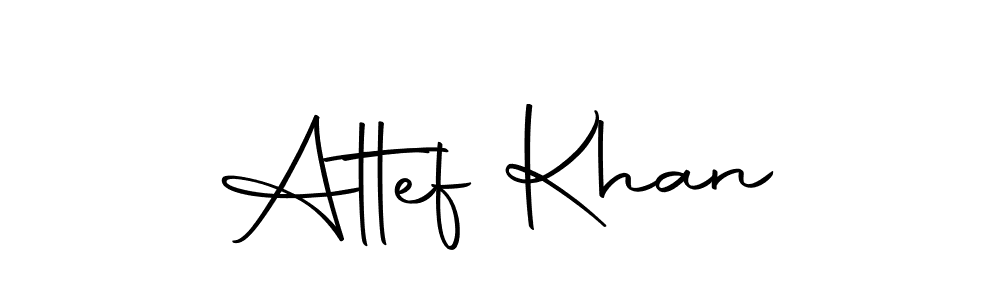 Make a beautiful signature design for name Attef Khan. Use this online signature maker to create a handwritten signature for free. Attef Khan signature style 10 images and pictures png