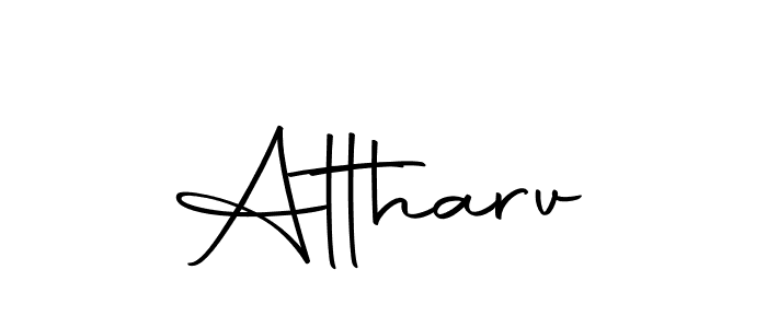 Design your own signature with our free online signature maker. With this signature software, you can create a handwritten (Autography-DOLnW) signature for name Attharv. Attharv signature style 10 images and pictures png