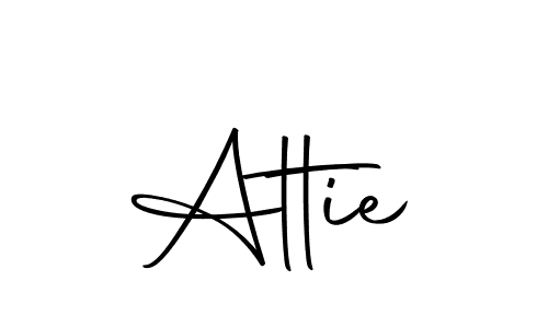 Use a signature maker to create a handwritten signature online. With this signature software, you can design (Autography-DOLnW) your own signature for name Attie. Attie signature style 10 images and pictures png