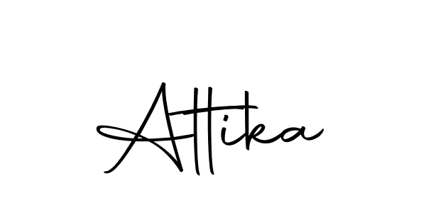 You should practise on your own different ways (Autography-DOLnW) to write your name (Attika) in signature. don't let someone else do it for you. Attika signature style 10 images and pictures png