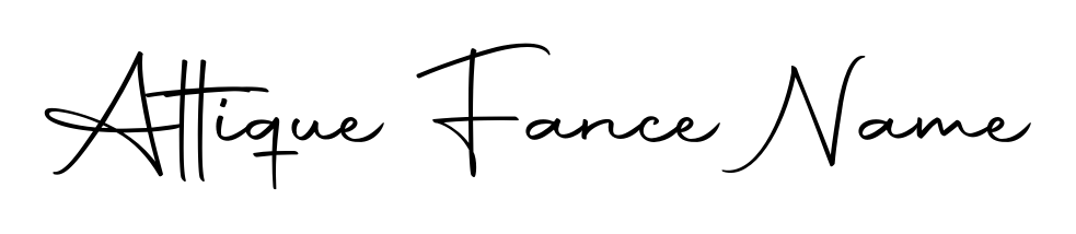 Personalize your online presence with Attique Fance Name signature rendered in elegant Autography-DOLnW font. Great for website footers and blogs. Attique Fance Name signature style 10 images and pictures png
