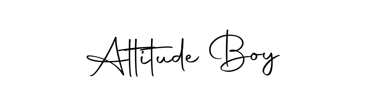 Make a beautiful signature design for name Attitude Boy. With this signature (Autography-DOLnW) style, you can create a handwritten signature for free. Attitude Boy signature style 10 images and pictures png