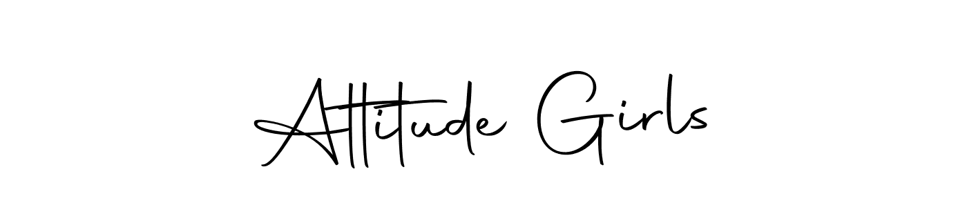 Use a signature maker to create a handwritten signature online. With this signature software, you can design (Autography-DOLnW) your own signature for name Attitude Girls. Attitude Girls signature style 10 images and pictures png