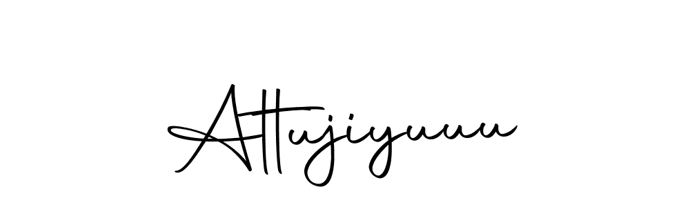 Create a beautiful signature design for name Attujiyuuu. With this signature (Autography-DOLnW) fonts, you can make a handwritten signature for free. Attujiyuuu signature style 10 images and pictures png