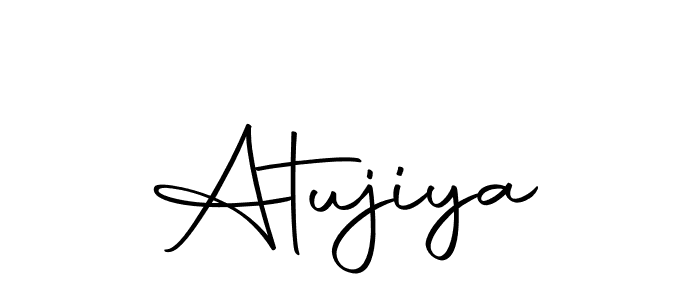 You should practise on your own different ways (Autography-DOLnW) to write your name (Atujiya) in signature. don't let someone else do it for you. Atujiya signature style 10 images and pictures png