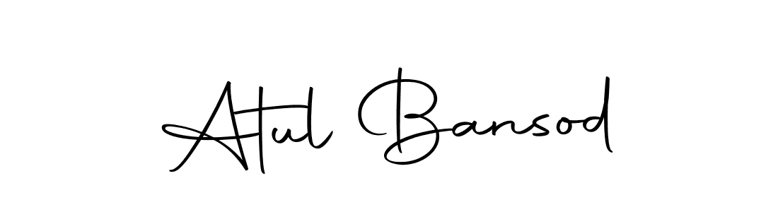 Make a beautiful signature design for name Atul Bansod. Use this online signature maker to create a handwritten signature for free. Atul Bansod signature style 10 images and pictures png