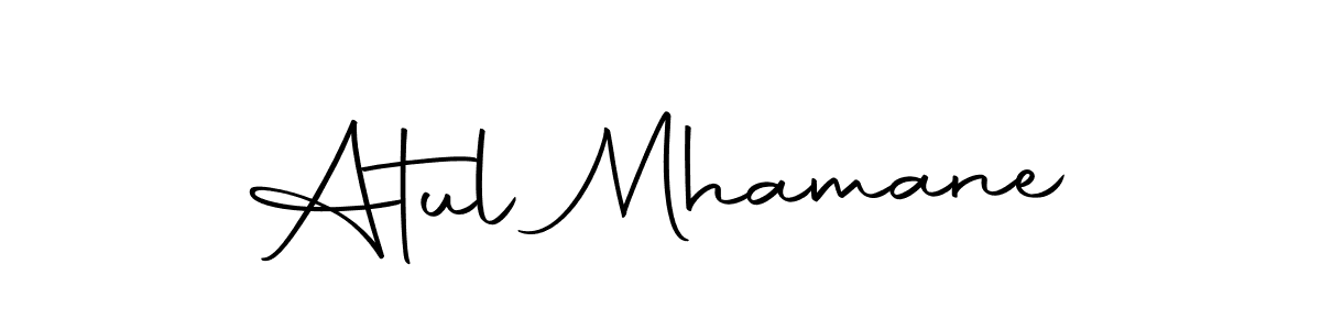 You can use this online signature creator to create a handwritten signature for the name Atul Mhamane. This is the best online autograph maker. Atul Mhamane signature style 10 images and pictures png