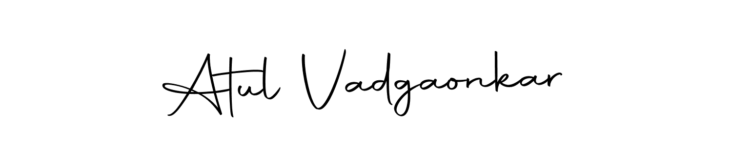 Atul Vadgaonkar stylish signature style. Best Handwritten Sign (Autography-DOLnW) for my name. Handwritten Signature Collection Ideas for my name Atul Vadgaonkar. Atul Vadgaonkar signature style 10 images and pictures png