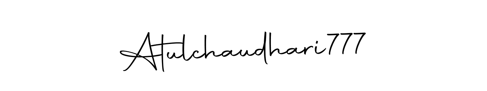 Design your own signature with our free online signature maker. With this signature software, you can create a handwritten (Autography-DOLnW) signature for name Atulchaudhari777. Atulchaudhari777 signature style 10 images and pictures png