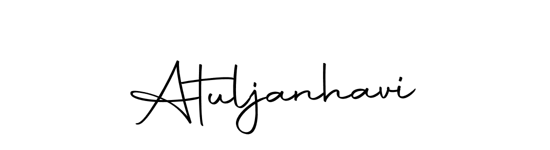 You should practise on your own different ways (Autography-DOLnW) to write your name (Atuljanhavi) in signature. don't let someone else do it for you. Atuljanhavi signature style 10 images and pictures png