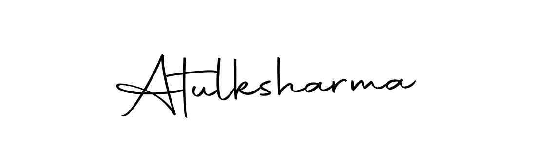 Create a beautiful signature design for name Atulksharma. With this signature (Autography-DOLnW) fonts, you can make a handwritten signature for free. Atulksharma signature style 10 images and pictures png