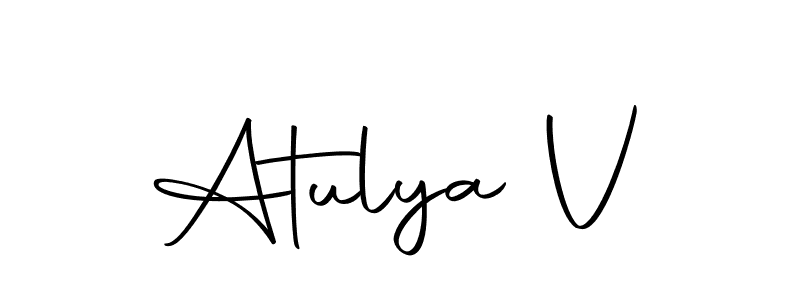 How to Draw Atulya V signature style? Autography-DOLnW is a latest design signature styles for name Atulya V. Atulya V signature style 10 images and pictures png