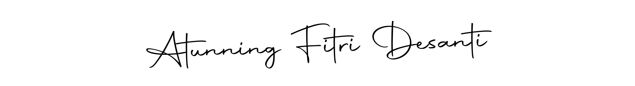 You should practise on your own different ways (Autography-DOLnW) to write your name (Atunning Fitri Desanti) in signature. don't let someone else do it for you. Atunning Fitri Desanti signature style 10 images and pictures png