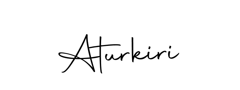 Use a signature maker to create a handwritten signature online. With this signature software, you can design (Autography-DOLnW) your own signature for name Aturkiri. Aturkiri signature style 10 images and pictures png