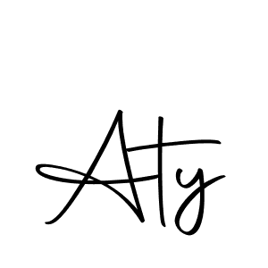 Make a beautiful signature design for name Aty. Use this online signature maker to create a handwritten signature for free. Aty signature style 10 images and pictures png