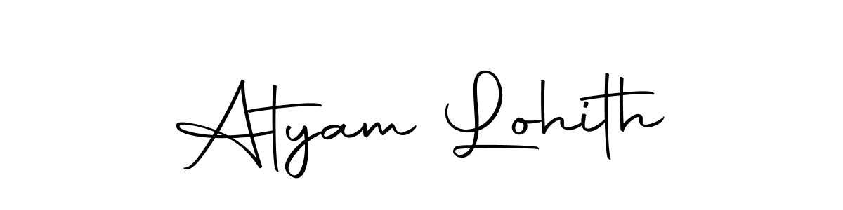 Make a beautiful signature design for name Atyam Lohith. With this signature (Autography-DOLnW) style, you can create a handwritten signature for free. Atyam Lohith signature style 10 images and pictures png