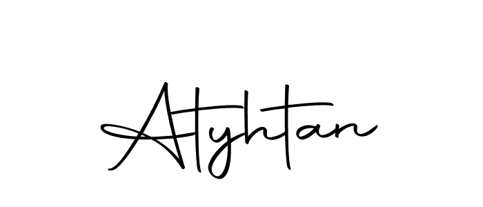 How to make Atyhtan name signature. Use Autography-DOLnW style for creating short signs online. This is the latest handwritten sign. Atyhtan signature style 10 images and pictures png