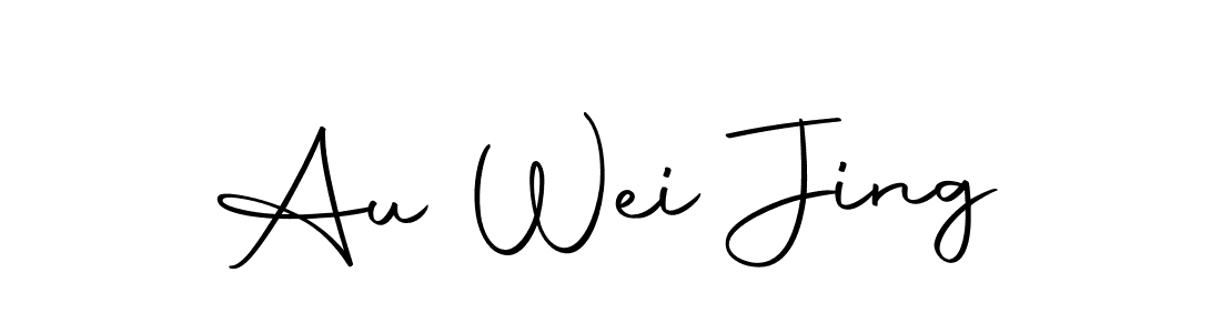 The best way (Autography-DOLnW) to make a short signature is to pick only two or three words in your name. The name Au Wei Jing include a total of six letters. For converting this name. Au Wei Jing signature style 10 images and pictures png