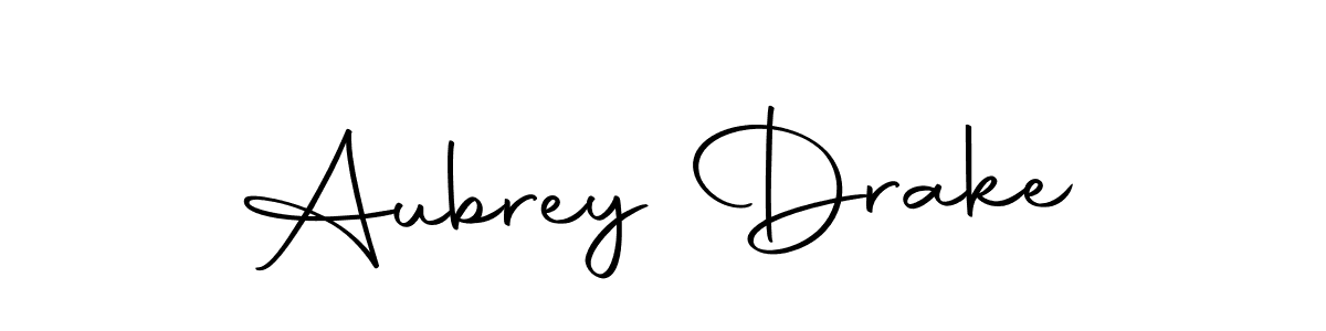 Create a beautiful signature design for name Aubrey Drake. With this signature (Autography-DOLnW) fonts, you can make a handwritten signature for free. Aubrey Drake signature style 10 images and pictures png