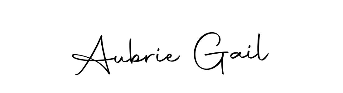 Design your own signature with our free online signature maker. With this signature software, you can create a handwritten (Autography-DOLnW) signature for name Aubrie Gail. Aubrie Gail signature style 10 images and pictures png