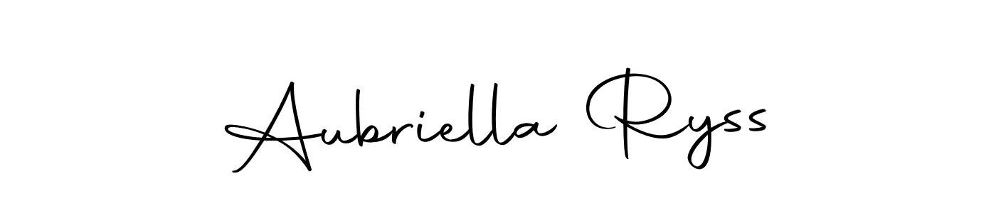 See photos of Aubriella Ryss official signature by Spectra . Check more albums & portfolios. Read reviews & check more about Autography-DOLnW font. Aubriella Ryss signature style 10 images and pictures png