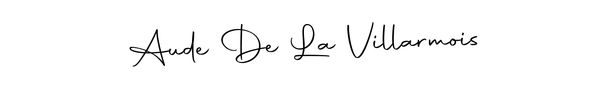 Aude De La Villarmois stylish signature style. Best Handwritten Sign (Autography-DOLnW) for my name. Handwritten Signature Collection Ideas for my name Aude De La Villarmois. Aude De La Villarmois signature style 10 images and pictures png