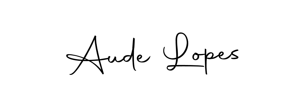 You should practise on your own different ways (Autography-DOLnW) to write your name (Aude Lopes) in signature. don't let someone else do it for you. Aude Lopes signature style 10 images and pictures png
