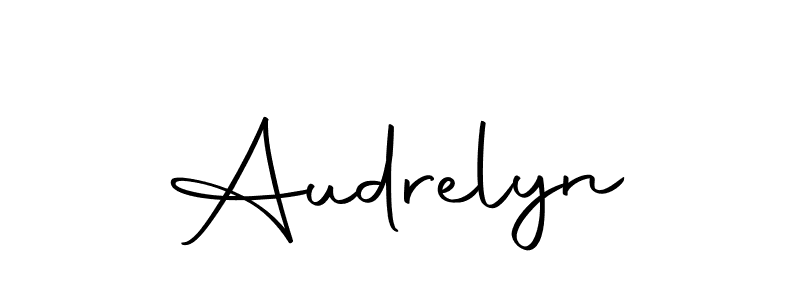 Autography-DOLnW is a professional signature style that is perfect for those who want to add a touch of class to their signature. It is also a great choice for those who want to make their signature more unique. Get Audrelyn name to fancy signature for free. Audrelyn signature style 10 images and pictures png