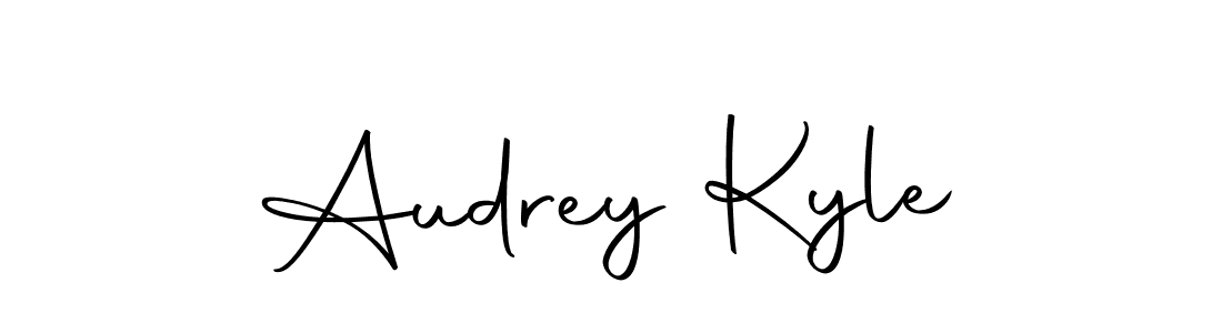 Use a signature maker to create a handwritten signature online. With this signature software, you can design (Autography-DOLnW) your own signature for name Audrey Kyle. Audrey Kyle signature style 10 images and pictures png