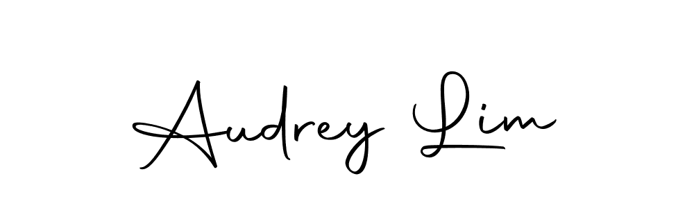 Design your own signature with our free online signature maker. With this signature software, you can create a handwritten (Autography-DOLnW) signature for name Audrey Lim. Audrey Lim signature style 10 images and pictures png