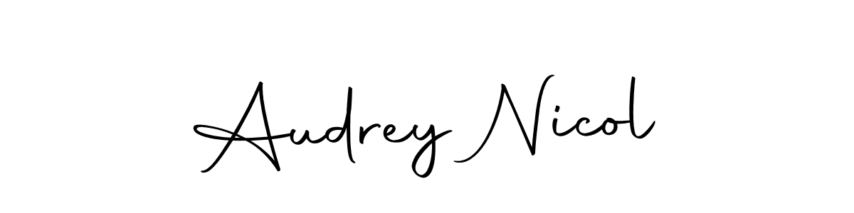 Also You can easily find your signature by using the search form. We will create Audrey Nicol name handwritten signature images for you free of cost using Autography-DOLnW sign style. Audrey Nicol signature style 10 images and pictures png