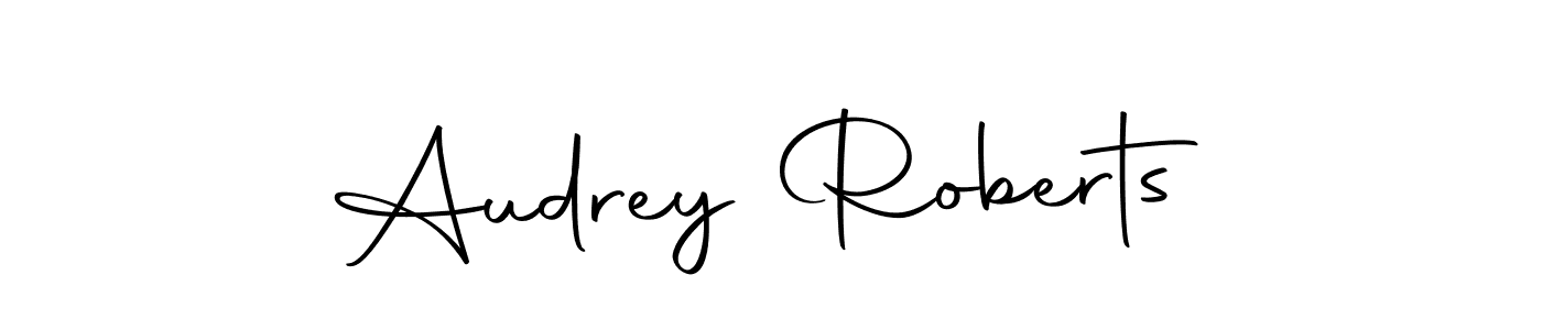 You should practise on your own different ways (Autography-DOLnW) to write your name (Audrey Roberts) in signature. don't let someone else do it for you. Audrey Roberts signature style 10 images and pictures png