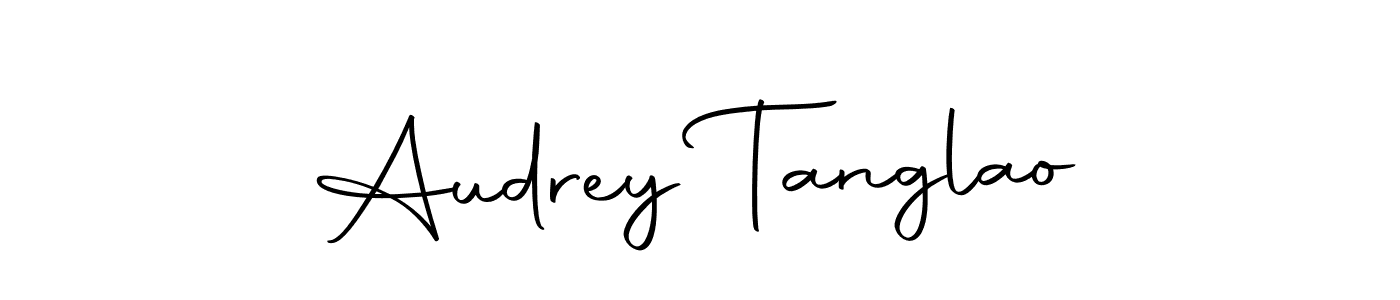 Use a signature maker to create a handwritten signature online. With this signature software, you can design (Autography-DOLnW) your own signature for name Audrey Tanglao. Audrey Tanglao signature style 10 images and pictures png