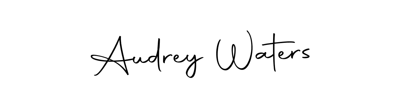 Make a beautiful signature design for name Audrey Waters. Use this online signature maker to create a handwritten signature for free. Audrey Waters signature style 10 images and pictures png