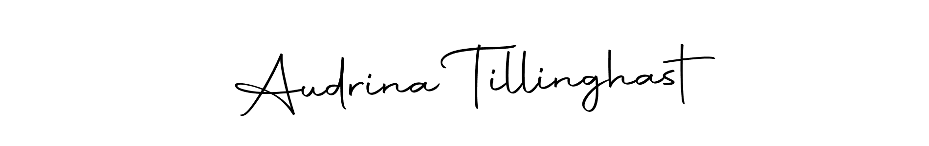 Use a signature maker to create a handwritten signature online. With this signature software, you can design (Autography-DOLnW) your own signature for name Audrina Tillinghast. Audrina Tillinghast signature style 10 images and pictures png