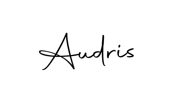 How to make Audris name signature. Use Autography-DOLnW style for creating short signs online. This is the latest handwritten sign. Audris signature style 10 images and pictures png