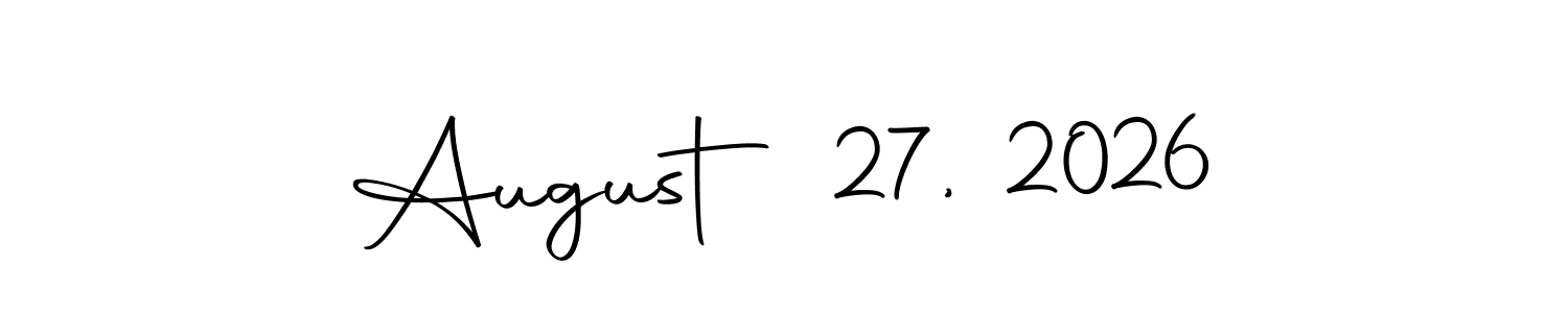 The best way (Autography-DOLnW) to make a short signature is to pick only two or three words in your name. The name August 27, 2026 include a total of six letters. For converting this name. August 27, 2026 signature style 10 images and pictures png