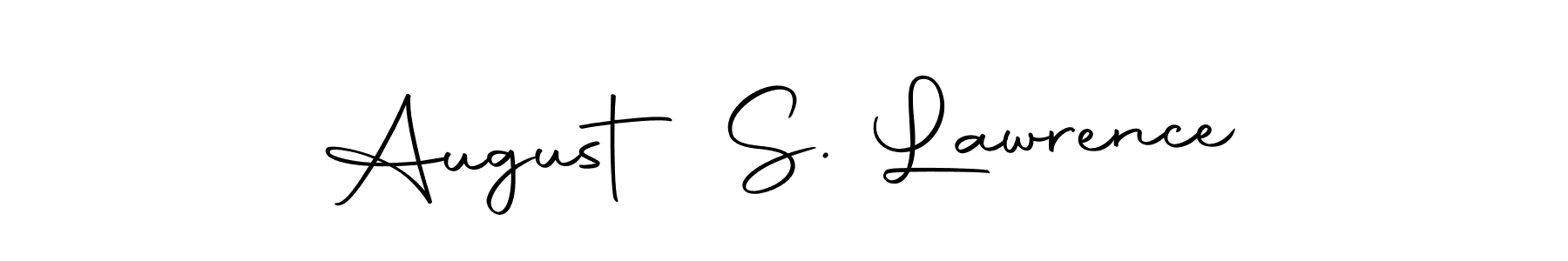 Use a signature maker to create a handwritten signature online. With this signature software, you can design (Autography-DOLnW) your own signature for name August S. Lawrence. August S. Lawrence signature style 10 images and pictures png