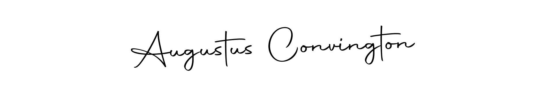 The best way (Autography-DOLnW) to make a short signature is to pick only two or three words in your name. The name Augustus Convington include a total of six letters. For converting this name. Augustus Convington signature style 10 images and pictures png