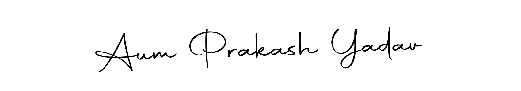 if you are searching for the best signature style for your name Aum Prakash Yadav. so please give up your signature search. here we have designed multiple signature styles  using Autography-DOLnW. Aum Prakash Yadav signature style 10 images and pictures png