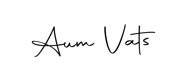 Also we have Aum Vats name is the best signature style. Create professional handwritten signature collection using Autography-DOLnW autograph style. Aum Vats signature style 10 images and pictures png